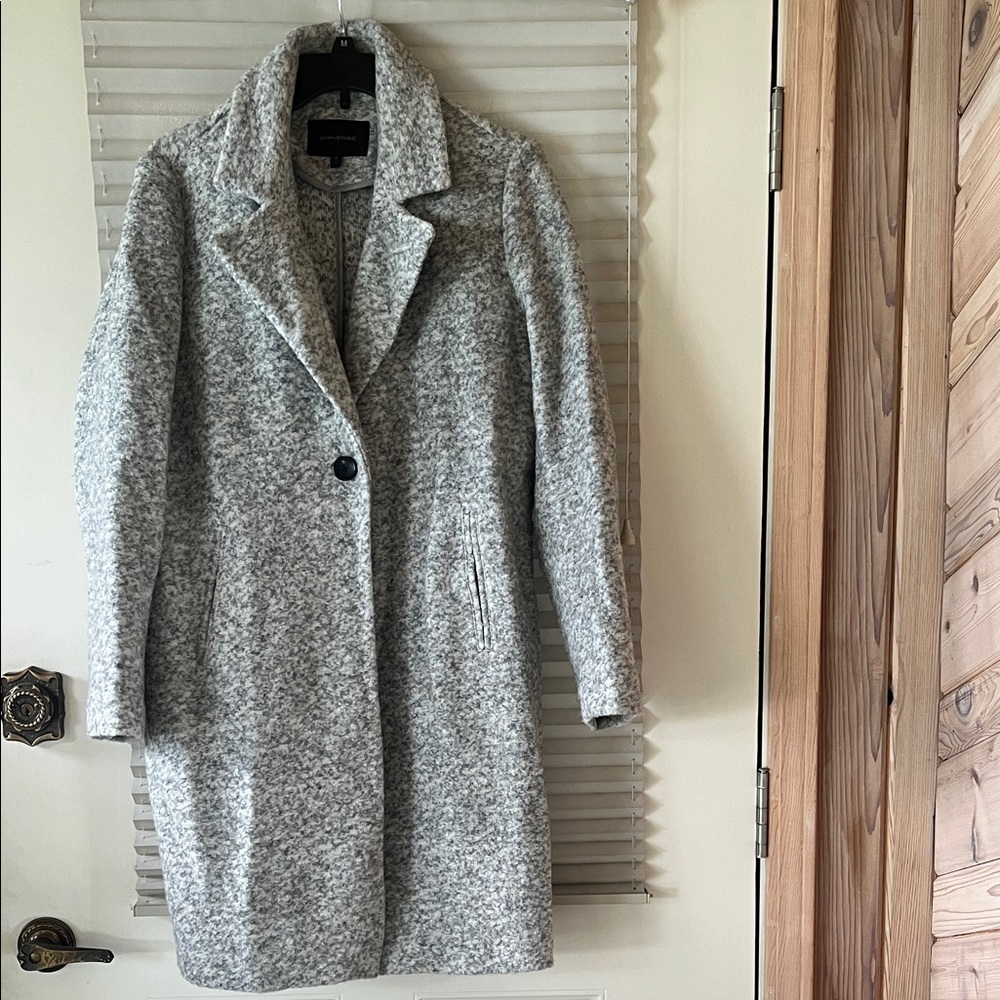 Banana Republic Gray Trench Coat
